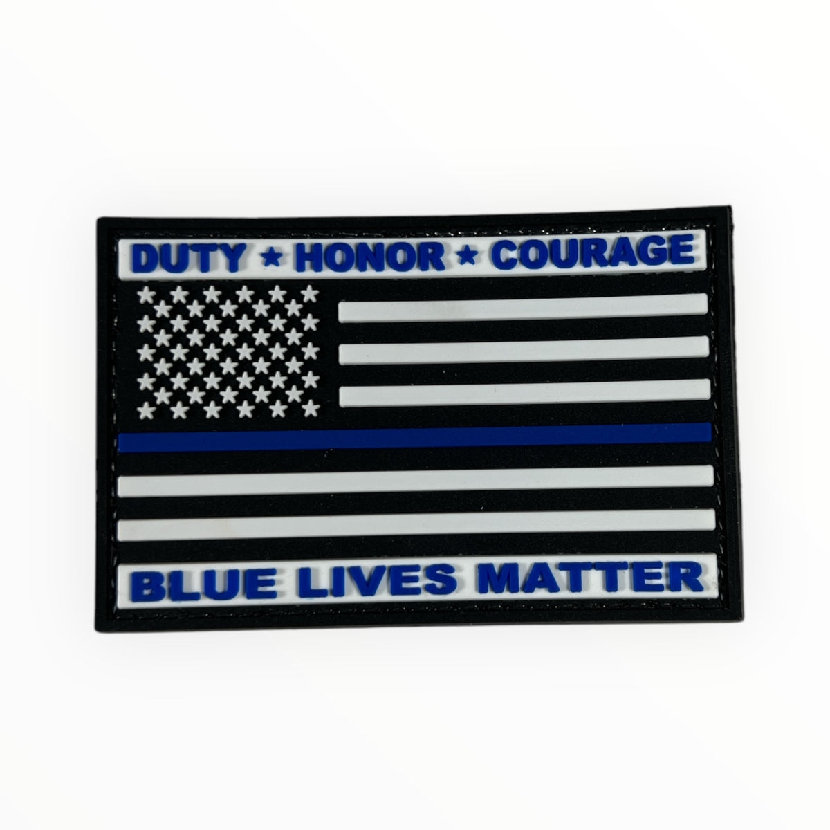 USA Flag Duty Honor Courage PVC Patch