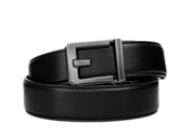 X3 BUCKLE | BLACK LEATHER GUN BELT - XL 44&quot; - 54&quot;