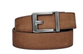 X3 BUCKLE | BROWN BUFFALO LEATHER GUN BELT - 24&quot; - 44&quot;